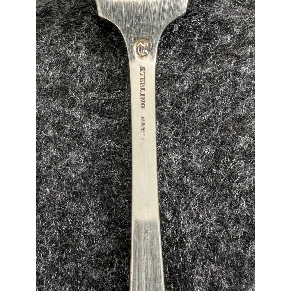 Durgin Gorham Fairfax Sterling Silver Serving Fork Monogram HML 1910 6 Inch 30g